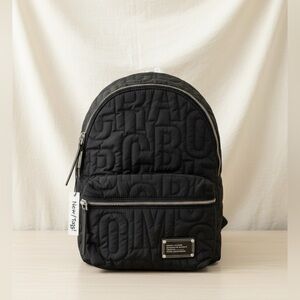 NWT Marc Jacobs MD Black Quilted Backpack